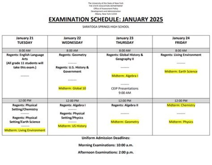 Will there be Regents exams in January 2021?
